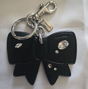 Coach Bow Bag Charm with Gems